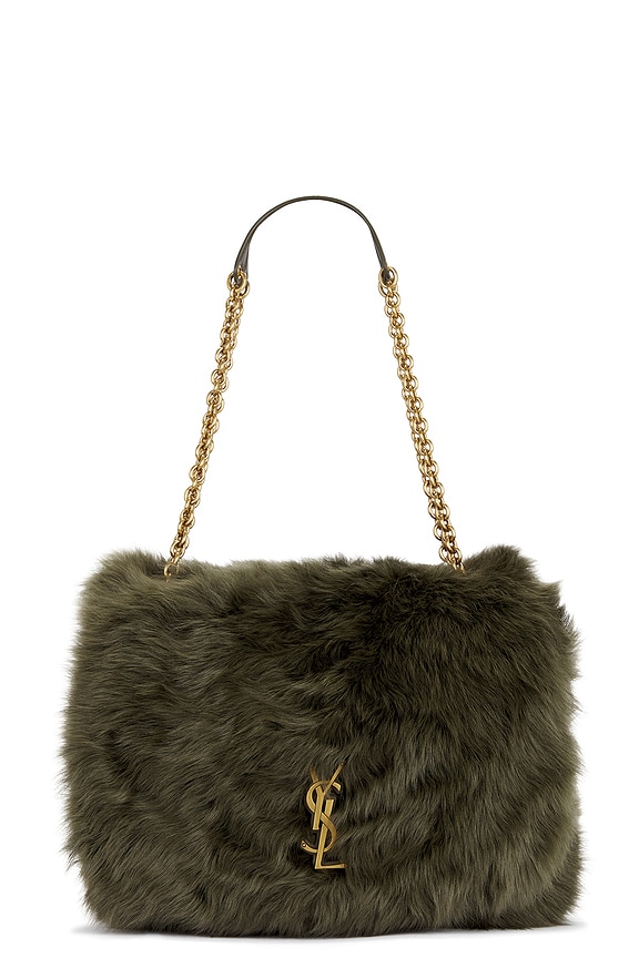 BY FAR Rachel Glitter Leather Bag in Silver | FWRD