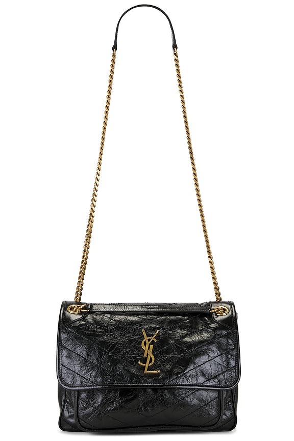 Saint Laurent Paris VII Pochon Bag in Nero | FWRD
