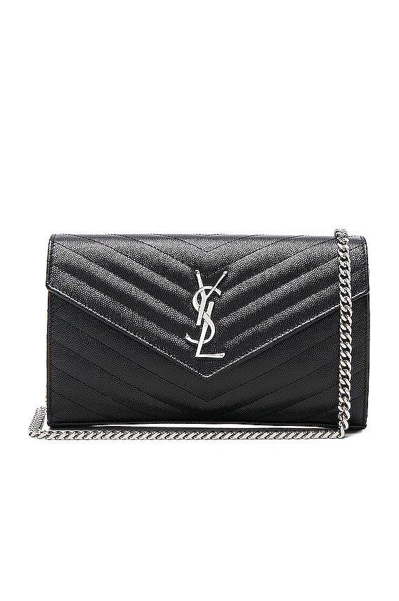 Saint Laurent Medium Uptown Pouch in Blue Charron | FWRD