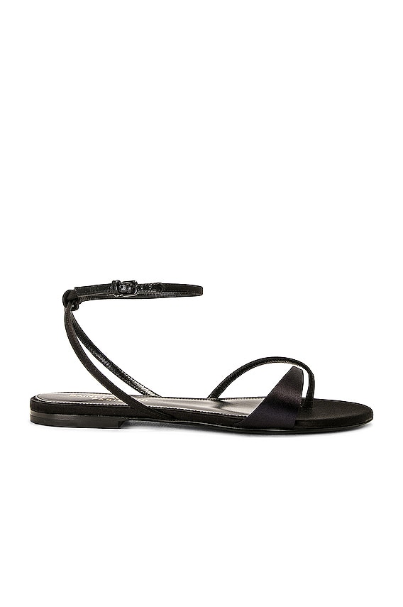 The Row Ring Wood Sandals in Burgundy | FWRD