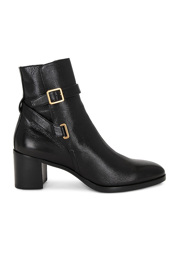 Saint Laurent Rainer Zipped Bootie in Noir | FWRD