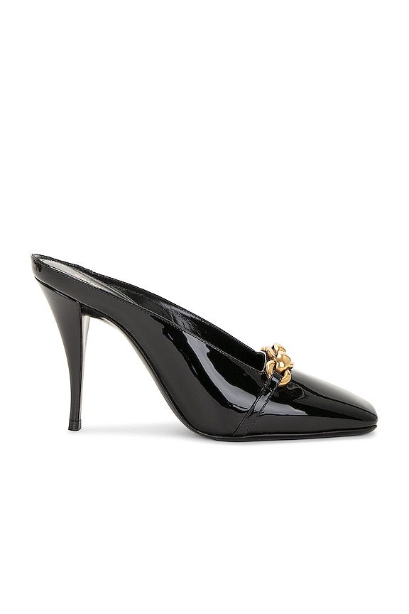 【送料&関税込】Bottega Veneta Alfie Leather Mules Bottega Veneta Alfie Mule Pump in Black | FWRD