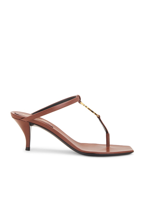 Manolo Blahnik Jada 70 Mule in Brown & Pink | FWRD