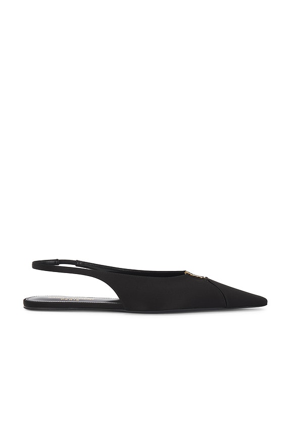 Saint Laurent Lido Flat Mule in Nero | FWRD Saint Laurent Lido Flat Mule in Nero | FWRD