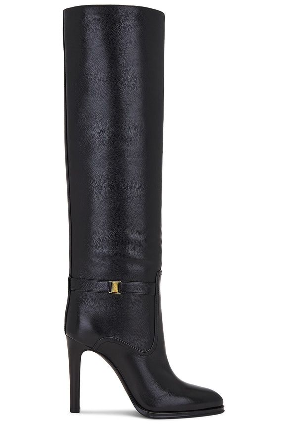 GIA BORGHINI Rosie Knee High Boot in Black | FWRD