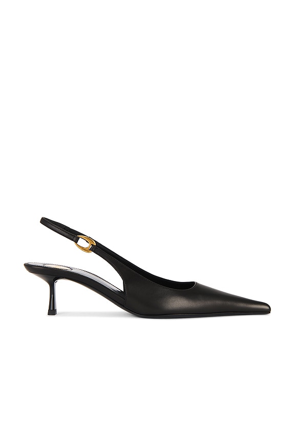 BALENCIAGA Knife Bow 40mm ミュール ブラック Knife Bow leather mules in black - Balenciaga | Mytheresa