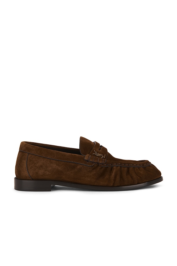 The Row Novus Mocassin Loafer in Dark Brown | FWRD