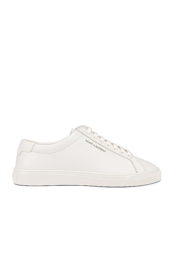 Saint Laurent Court Classic Signature Sneakers in Blanc