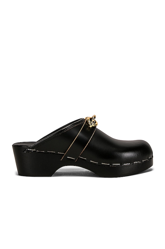 【関税＆送料込み】Marni Square Toe Sabots Marni Leather Square Toe Sabot Mule - Black | Garmentory