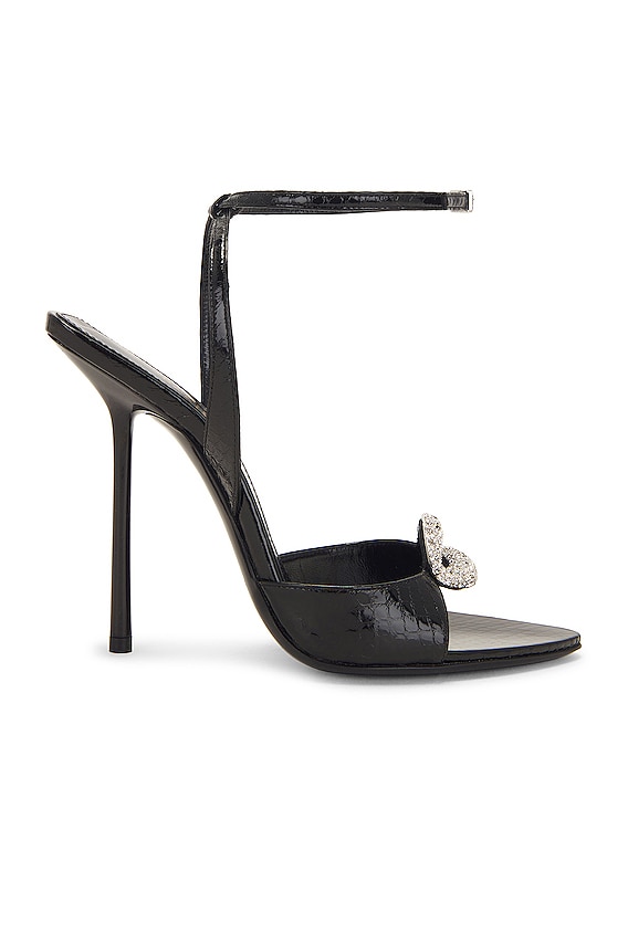 [TOM FORD] T クリスタル サテン サンダル TOM FORD サンダル - Black & Crystal | FWRD