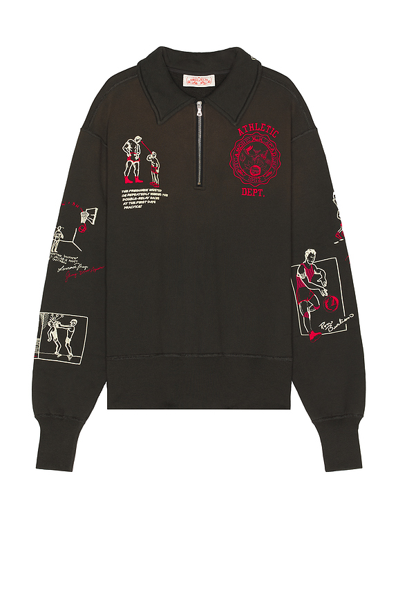 Y-3 Yohji Yamamoto Tech Knit Crew Sweater in Black & Ecru | FWRD