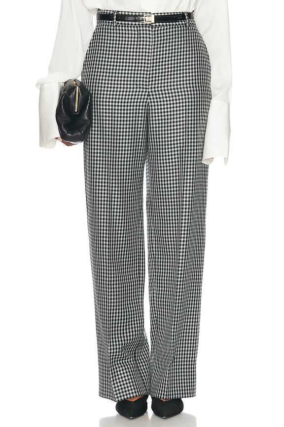 パンツ Miu Miu Low waist tailored trousers Low-rise wool straight pants in grey - Miu Miu | Mytheresa