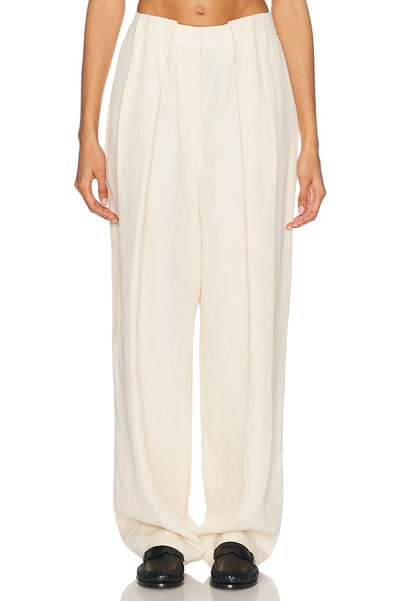 The Row Faustine Pant in Off White | FWRD