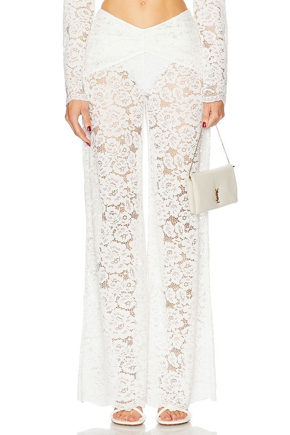 Acne Studios Cow Printed Pant in Light Brown | FWRD