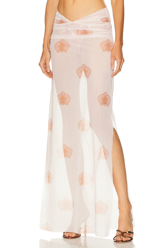 Zimmermann Lace Asymmetric Skirt in Cream | FWRD