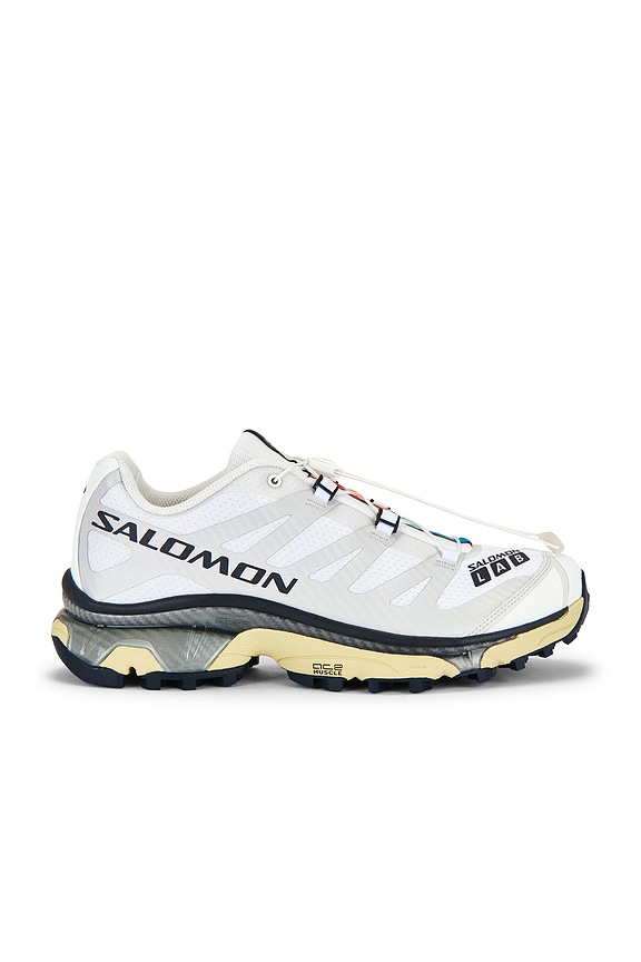 Salomon Xt-Slate Sneakers in Vanilla Ice, Silver, & Maritime Blue