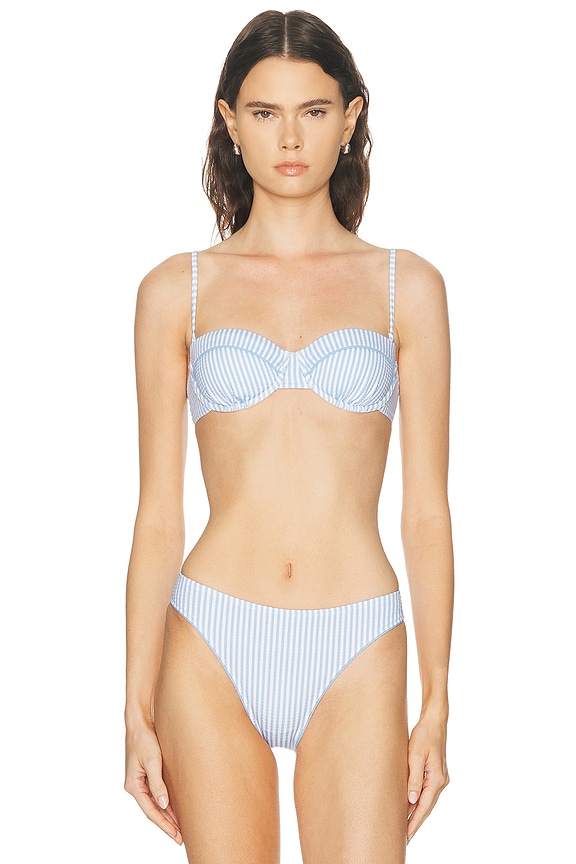 Emilio Pucci Halter One Piece Swimsuit in Verde | FWRD