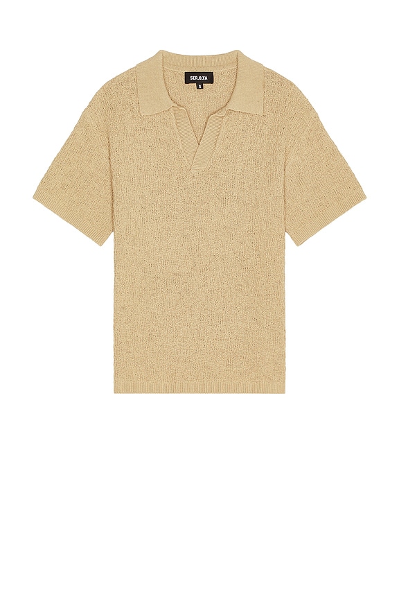 トップス WACKO MARIA LEOPARD KNIT POLO SHIRT 23FW WACKO MARIA Leopard Knit Polo Shirt in Brown | FWRD