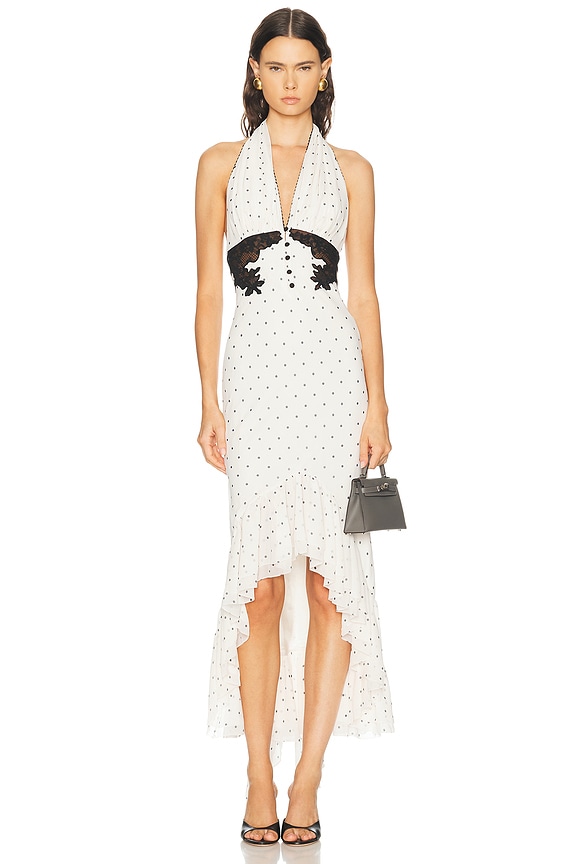 blue crochet beach dress Halter Maxi for – Canary Houze poolside parties 70-Off Elegant Black Plaid Tweed Size:4-5 Years