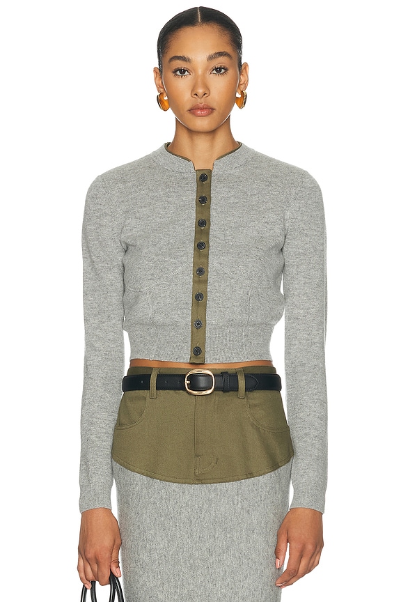 JACQUEMUS Le Cardigan Sera in Dark Grey | FWRD