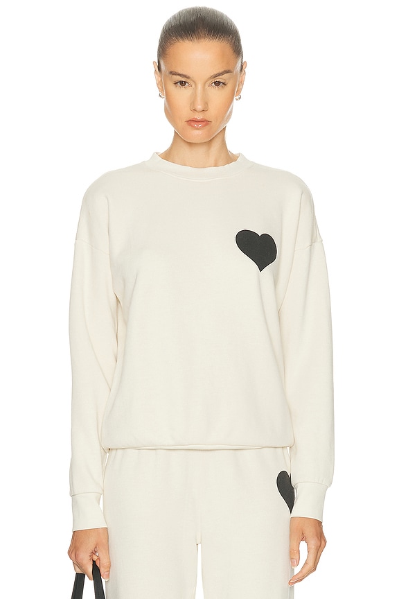 Toteme ホワイト 長袖 Tシャツ XS Cotton sweatshirt in white - Toteme | Mytheresa