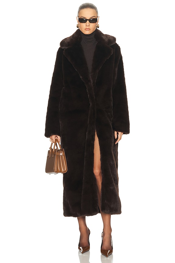 Loulou de Saison Aritao Coat in Grizzly | FWRD