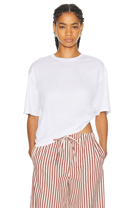 ローヘン lohen  Voxy line cropped T shirt 白 2024AW PRE ORDER】Voxy line cropped T shirt – LOHEN