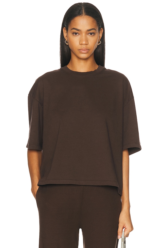 Ann Demeulemeester Short Sleeve Baggy Top in Rusty | FWRD