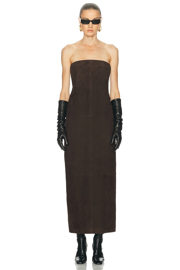 The Row Reeta Dress in Black | FWRD