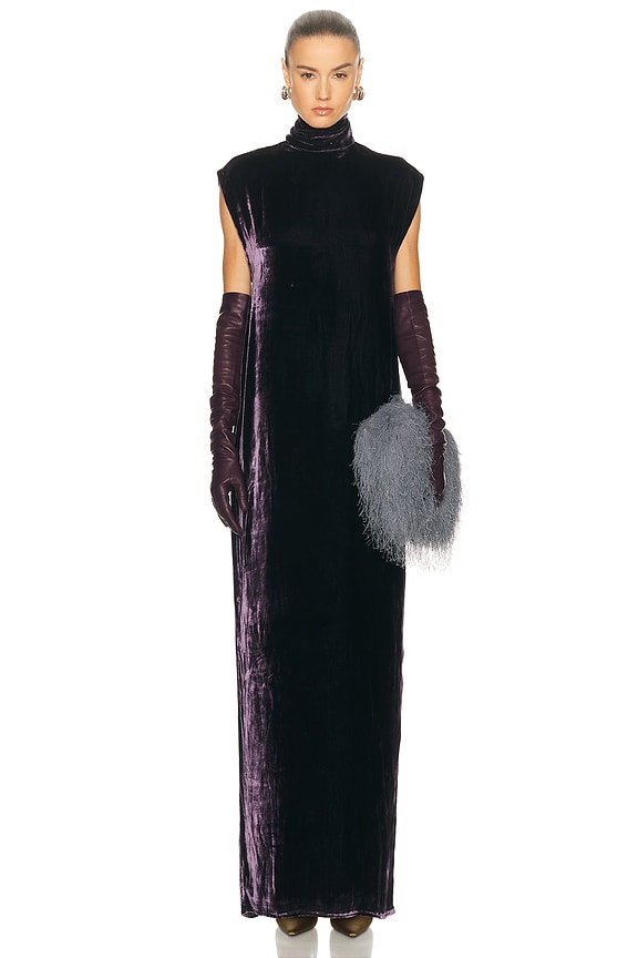 long rib knit dress Grove Ribbed Maxi Dress in Charcoal main image 0