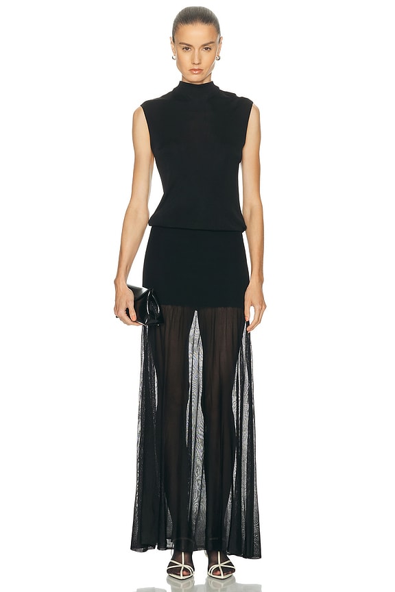 Staud Daffodil Dress in Black | FWRD