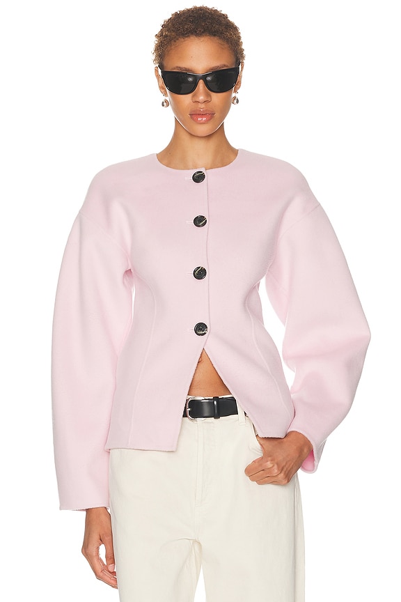 Moncler Cayeux Cashmere Jacket in Pink | FWRD