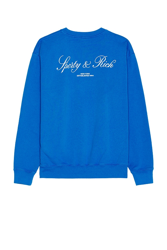 Balenciaga Bb Paris Icon Medium Fit Hoodie in Azure & White