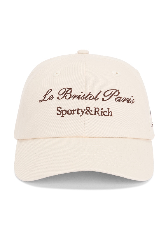 Sporty & Rich X Hotel Carlyle Souvenir Wool Hat in Off White