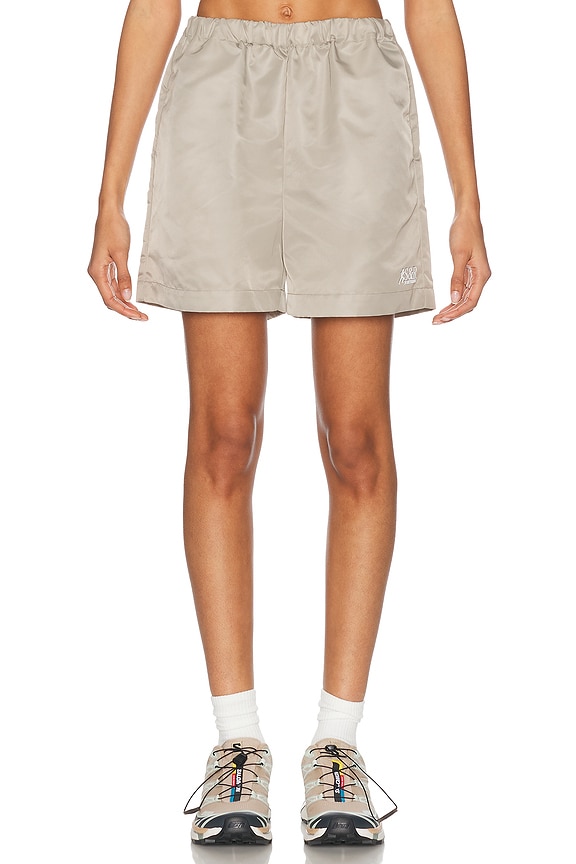 Alexander Wang Shrunken Boxer Short in Blue & White | FWRD