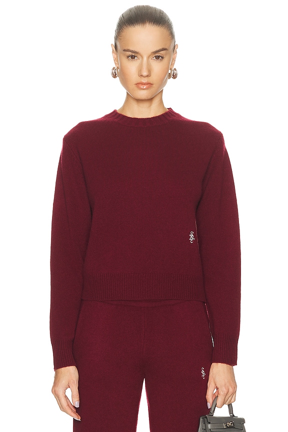 Lisa Yang Mable Sweater in Goji Berry | FWRD Lisa Yang Mable Sweater in Goji Berry | FWRD