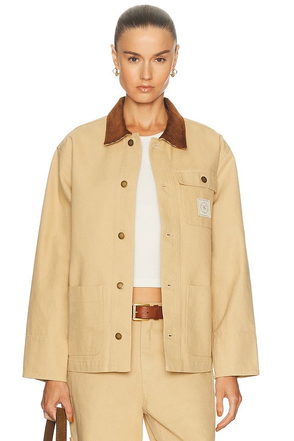 The Row Marena Jacket in Taupe | FWRD