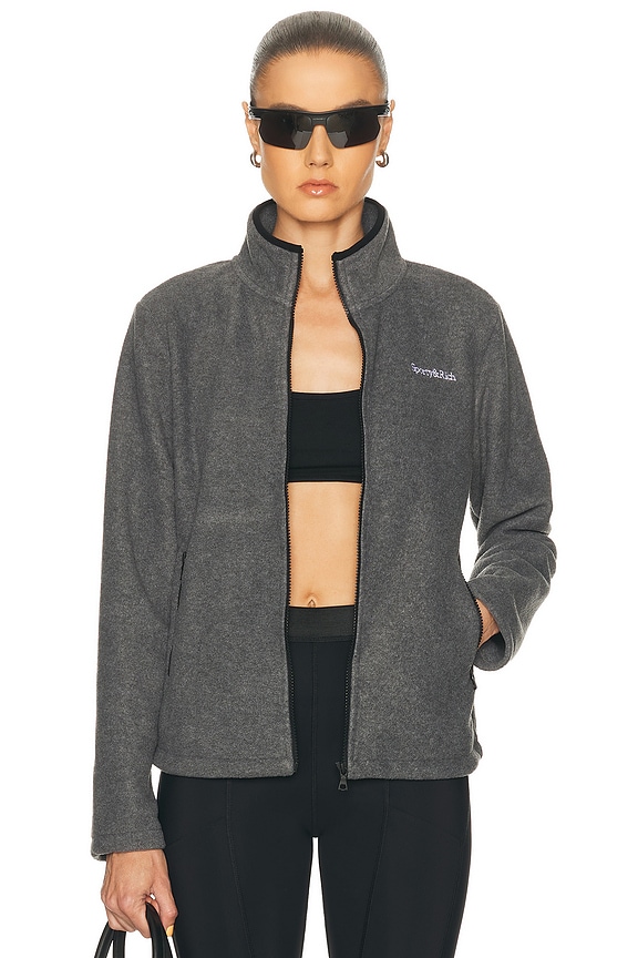Miu Miu Zip Up Jacket in Grey | FWRD