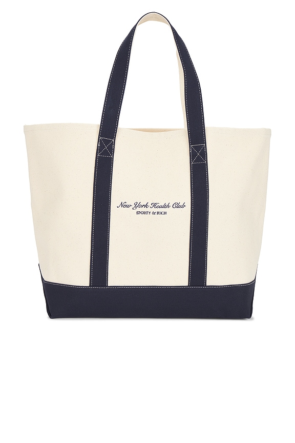 Sporty & Rich Vendome Tennis Bag in Dark Navy | FWRD