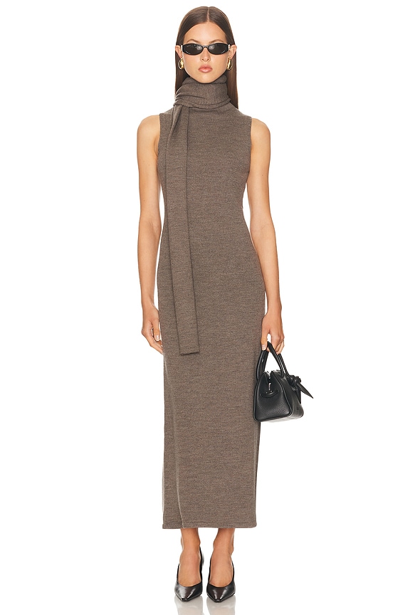 helsa grey dress Helsa Claudetta Maxi Dress in Grey