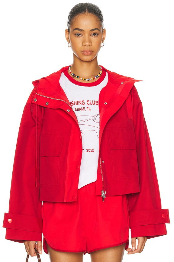adidas by Alexander Wang Jacquard Track Jacket in Maroon | FWRD