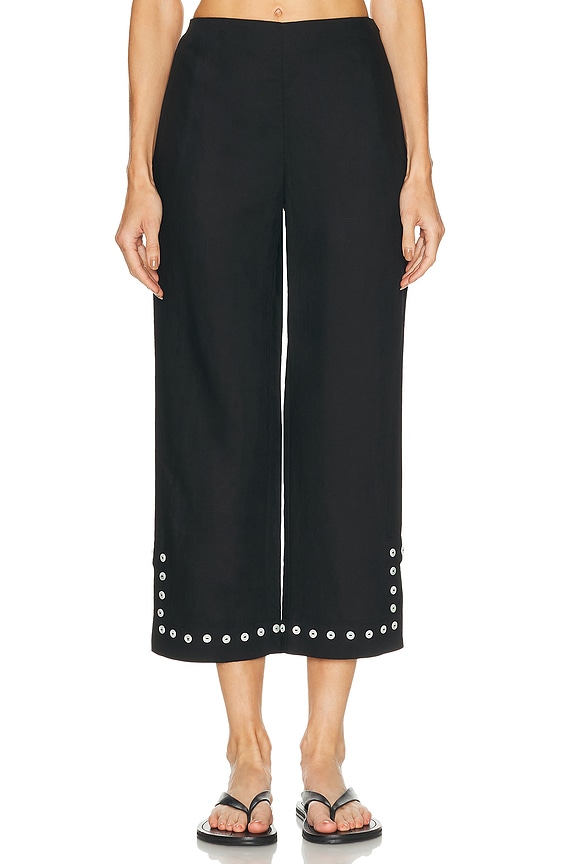 Gucci Cropped Pants in Black & Green & Red | FWRD