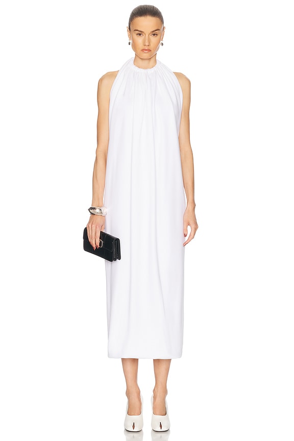 Toteme Woven Stripe Dress in Ecru | FWRD