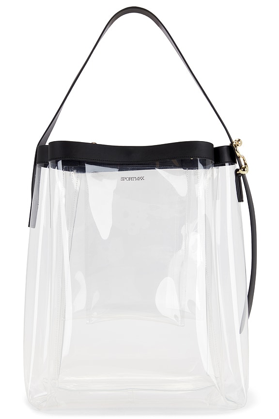 Loewe Paula's Ibiza Cylinder Pocket Bag in Natural & Navy Blue | FWRD