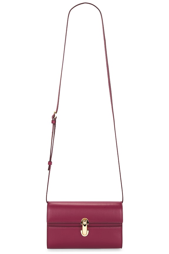 KHAITE Lina Medium Crossbody Bag in Rouge Noir | FWRD