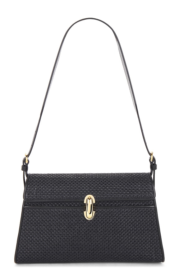 バッグ LOEWE Anagram Cut-out Pocket Bag Black Loewe Anagram Cut Out Tote Small Bag in Black | FWRD