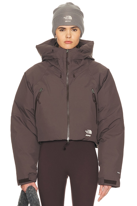 The North Face Nuptse Short Jacket in Smokey Brown | FWRD