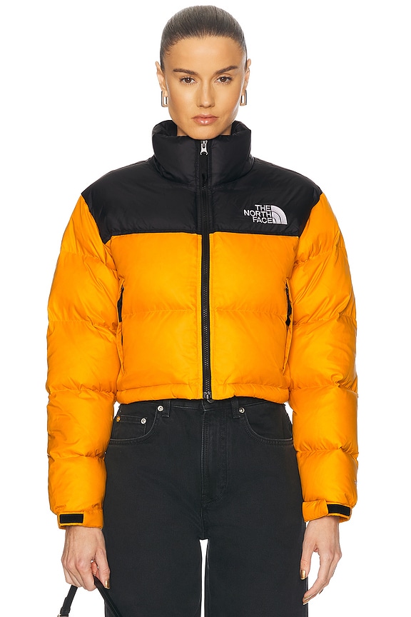 The North Face Nuptse Short Jacket in Optic Emerald | FWRD