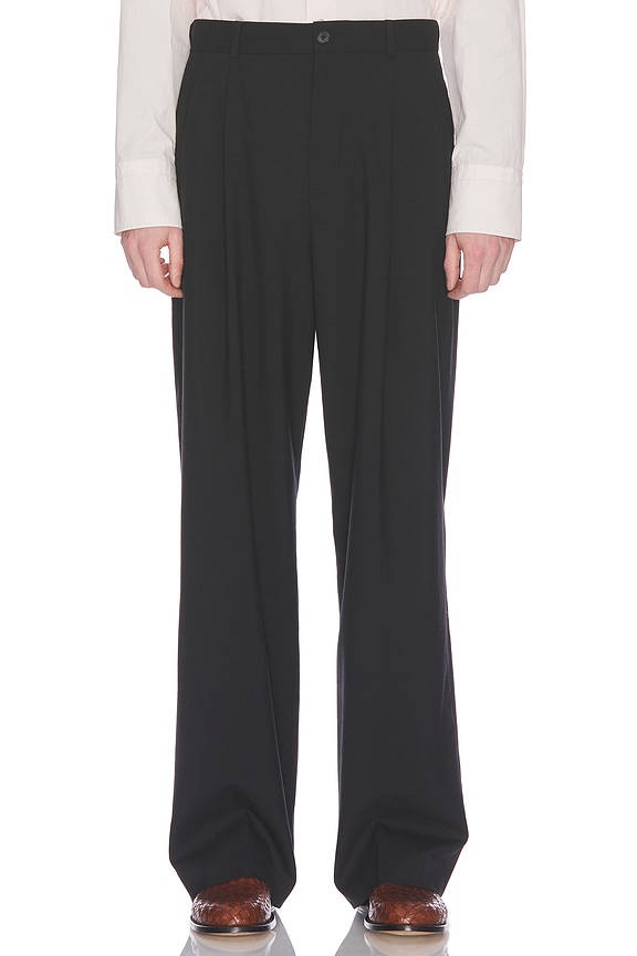Rick Owens Larry Cargo Jogger in Black & Pearl | FWRD