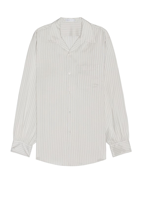 The Row シャツ - Grey Stripe | FWRD The Row シャツ - Grey Stripe | FWRD